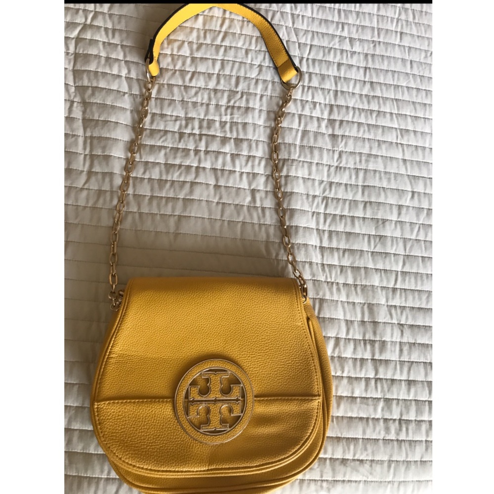 Tory Burch crossbody mustard yellow bag